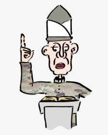 Re-enlist To Be A Reverend - Free Clipart Medieval Priest, HD Png Download, Transparent PNG