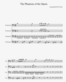 The Phantom Of The Opera Sheet Music, HD Png Download, Transparent PNG