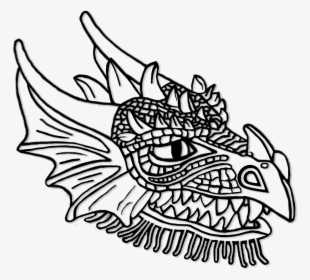 Dragon Head To Colour, HD Png Download, Transparent PNG