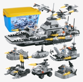 Assembled Toys Military Building Blocks Warship Aircraft, HD Png Download, Transparent PNG