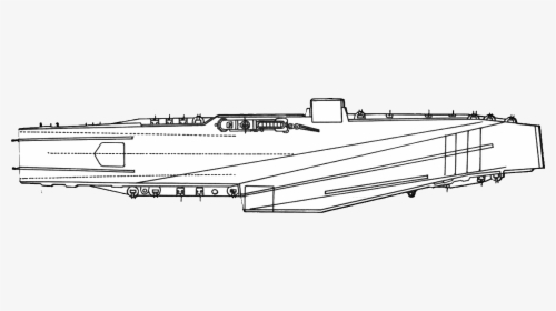 Deck Plan Of Midway Class Aircraft Carrier After Scb, HD Png Download, Transparent PNG