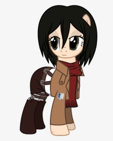 Mikasa Ackerman [attack On Titan] My Little Pony Version, HD Png Download, Transparent PNG