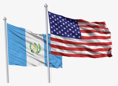 Usa And Guatemala Flags, HD Png Download, Transparent PNG