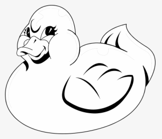 Rubber Ducky Clipart Black And White, HD Png Download, Transparent PNG