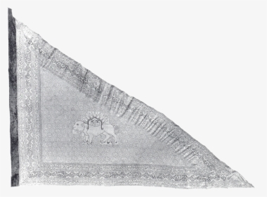 Triangular Silk Flag Of Qajar Dynasty Iran, HD Png Download, Transparent PNG