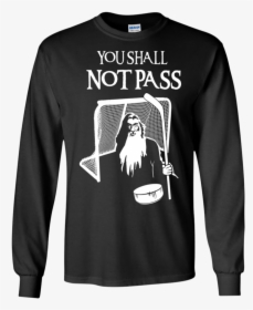 Hockey Gandalf Goalie Cotton Mens Long Sleeve T-shirt, HD Png Download, Transparent PNG