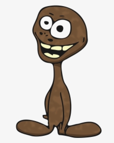 Brown Alien Cartoon Character Alien Vector, Royalty, HD Png Download, Transparent PNG