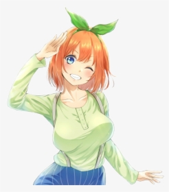#anime #girl #cute #orangehair #gotoubun No Hanayome, HD Png Download, Transparent PNG