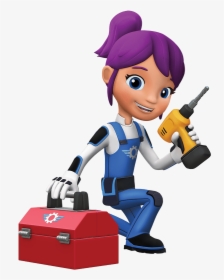 Blaze And The Monster Machines Gabby With Toolbox, HD Png Download, Transparent PNG