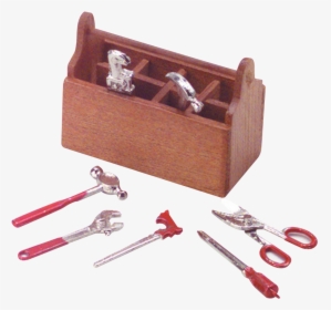 1 Inch Scale Dollhouse Miniature Tool Box With Tools, HD Png Download, Transparent PNG