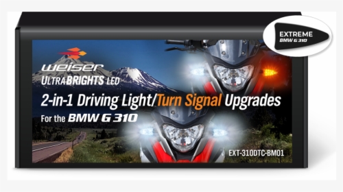 Extreme 2 In 1 Led White Driving Light/amber Turn Signal, HD Png Download, Transparent PNG