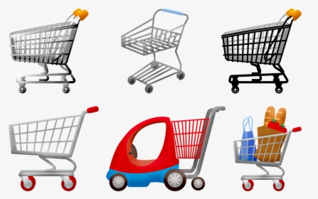 Grocery Shopping, Grocery Cart, Supermarket, Shopping, HD Png Download, Transparent PNG