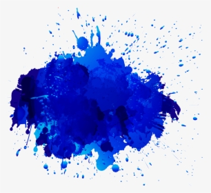 Blue Oil Paint Stain Transparent Clip Art Image​, HD Png Download, Transparent PNG