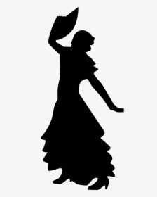 Flamenco Female Woman Silhouette Dancing, HD Png Download, Transparent PNG