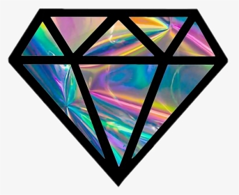 Diamond Holographic Bynisha Colorful Green Blue Purple, HD Png Download, Transparent PNG