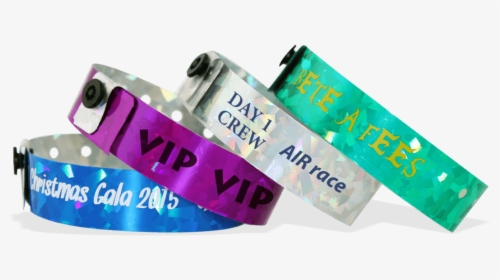 Custom Holographic Wristbands 19 Mm Confetti    Title, HD Png Download, Transparent PNG