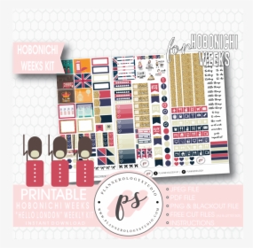 Hello London Weekly Kit Printable Digital Planner Stickers, HD Png Download, Transparent PNG