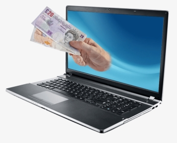 Laptop Uk Money Hand Transparent Image, HD Png Download, Transparent PNG