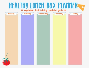 Free Printable Lunch Box Planner, HD Png Download, Transparent PNG