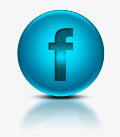 Blue Metallic Orb Icon Social Media Logos Facebook, HD Png Download, Transparent PNG
