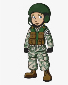 Soldier A Us Army Tank Operator Cartoon Clipart Vector, HD Png Download, Transparent PNG