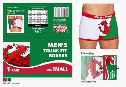 Men S Welsh Flag Boxer Shorts   Class Lazyload Lazyload, HD Png Download, Transparent PNG