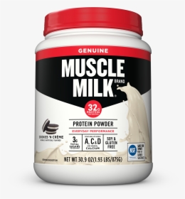 Muscle Milk Genuine Protein Powder, Cookies & Cream, - Protein Cookies N Cream, HD Png Download, Transparent PNG