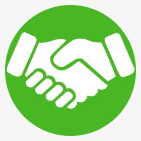 Green Shake Hand Logo, HD Png Download, Transparent PNG