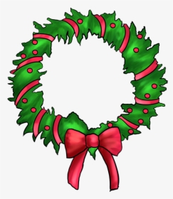 Diy Holiday Wreath Class Ida Grove - Christmas Wreath Clip Art, HD Png Download, Transparent PNG