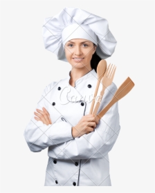 Clip Art Female Chef Images - Female Chef With Chef Hat, HD Png Download, Transparent PNG