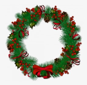 Transparent Watercolor Christmas Wreath Png - 2 Days To Go For Christmas, Png Download, Transparent PNG