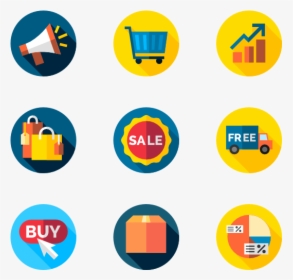 Sales Png Flat Icon, Transparent Png, Transparent PNG