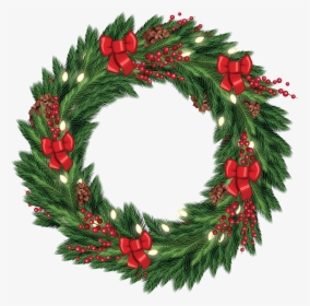 Clip Art Christmas Wreath Images - Christmas Wreath Png Png, Transparent Png, Transparent PNG