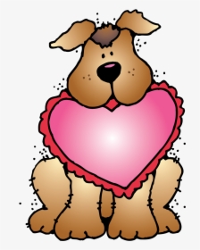 Valentine S Day Clipart Bee - Valentines Day Dog Clipart, HD Png Download, Transparent PNG