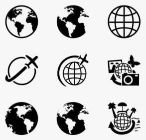 Earth Icons - Earth Globe Icon Png, Transparent Png, Transparent PNG