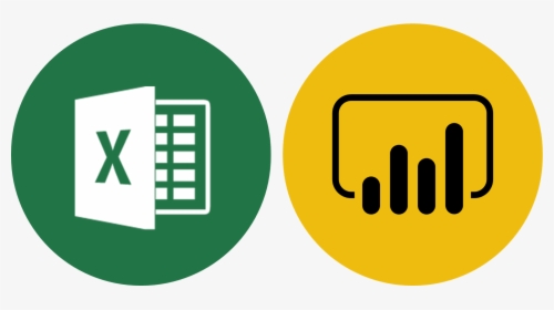 Transparent Power Bi Logo Png - Excel Y Power Bi, Png Download, Transparent PNG