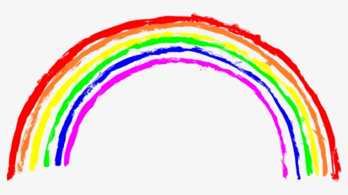 Rainbow Crayon Drawing Png, Transparent Png, Transparent PNG