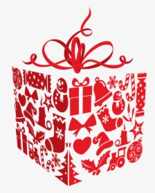 Xmas Transparent Images - Transparent Christmas Box Png, Png Download, Transparent PNG