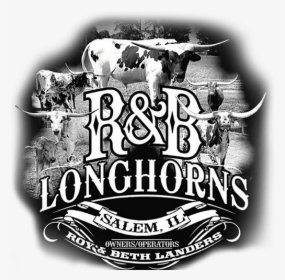 R & B Longhorns Logo - Illustration, HD Png Download, Transparent PNG