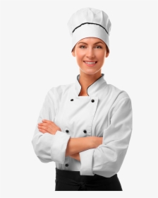 Chef S Uniform French Cuisine Woman Restaurant - Chef, HD Png Download, Transparent PNG