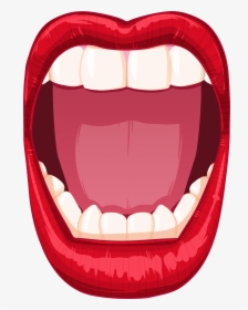 Open Mouth Png Clip Art - Transparent Cartoon Mouth Png, Png Download, Transparent PNG
