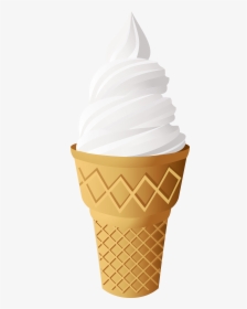 Vanilla Ice Cream Cone Png Clip Art - Ice Cream Illustration Tutorial, Transparent Png, Transparent PNG