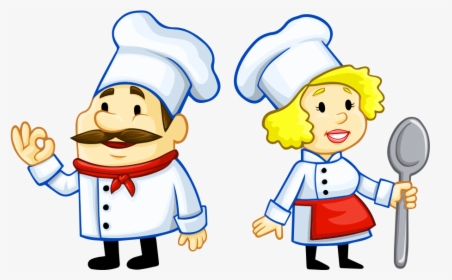 Chef Clip Art - Male And Female Chef Clipart, HD Png Download, Transparent PNG