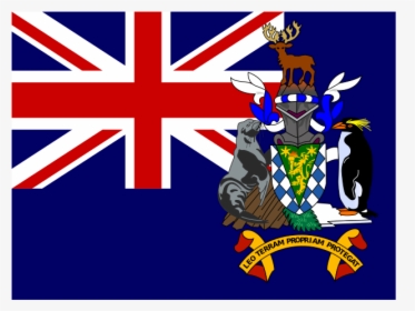Flag Of South Georgia And The South Sandwich Islands - Crest, HD Png Download, Transparent PNG