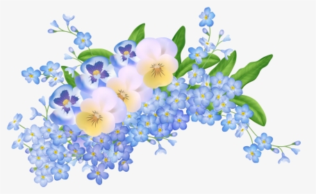 Spring Clipart Png - Forget Me Not Png, Transparent Png, Transparent PNG