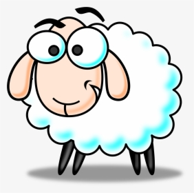 Free Colored Funny Cartoon Sheep Clipart Clipart And - Sheep Clipart Free, HD Png Download, Transparent PNG