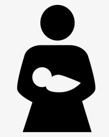 Mother With Baby In Arms - Mother With Baby Icon, HD Png Download, Transparent PNG