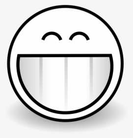 Black And White Happy Face Clip Art, HD Png Download, Transparent PNG