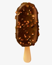 Ice Cream And Nuts Stick Png Clip Art - Chocolate Stick Ice Cream Png, Transparent Png, Transparent PNG