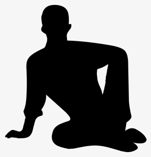Silhouette, Man, Sitting, Alone, Clothing, Confident - Men Sitting Down Silhouette, HD Png Download, Transparent PNG